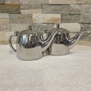 Stainless Steel Silver Teapot Set - Classic Home Kitchen